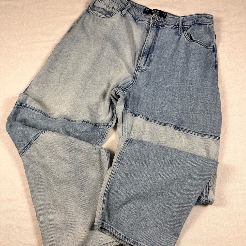 Hollister two toned Light Blue Jeans size 13 (0015)